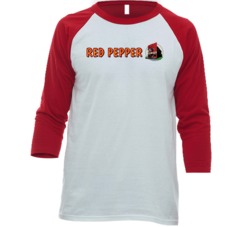 Red Pepper North Dakota's Most Famous Restaurant Raglan T Shirt Red Pepper North Dakota's Most Famous Restaurant Raglan T Shirt