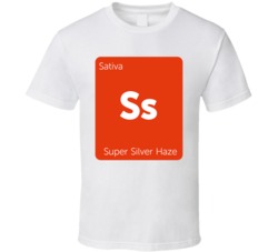 Super Silver Haze Sativa Strain Weed T Shirt Super Silver Haze Sativa Strain Weed T Shirt