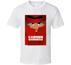 Carmen Sandiego Netflix Original Series Fan T Shirt Carmen Sandiego Netflix Original Series Fan T Shirt