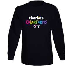 Charlie's Colorforms City Netflix Original Series Fan Long Sleeve Charlie's Colorforms City Netflix Original Series Fan Long Sleeve