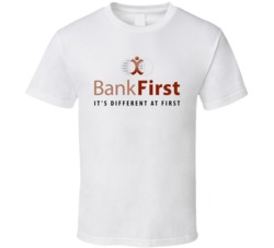 Bank First Corporation Nasdaq Company Logo Employee Fan T Shirt Bank First Corporation Nasdaq Company Logo Employee Fan T Shirt