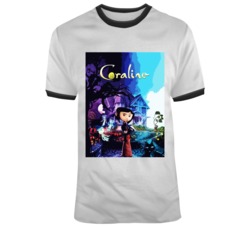 Coraline Movie Poster Gaiman T Shirt Coraline Movie Poster Gaiman T Shirt