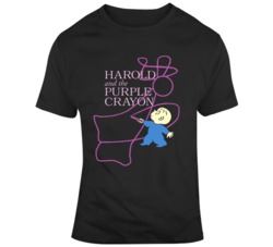 Harold Purple Crayon Children's Book Title T Shirt