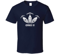 Area 51 Adidas Parody Funny Ufo T Shirt