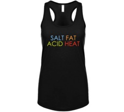 Salt Fat Acid Heat Netflix Television Series Fan Womens Tanktop Salt Fat Acid Heat Netflix Television Series Fan Womens Tanktop