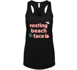 Resting Beach Face Cute Tanktop Resting Beach Face Cute Tanktop