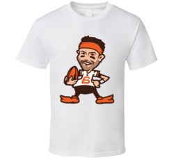 Baker Mayfield Cartoon Cleveland Football T Shirt Baker Mayfield Cartoon Cleveland Football T Shirt