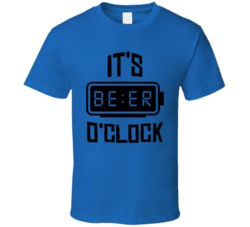 It's Beer Oclock Funny Drinking T Shirt It's Beer Oclock Funny Drinking T Shirt