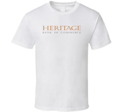 Heritage Commerce Corp Nasdaq Company Logo Employee Fan T Shirt Heritage Commerce Corp Nasdaq Company Logo Employee Fan T Shirt