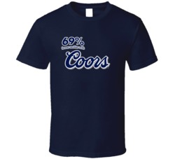 69 Percent Fewer Cavities With Coors T Shirt 69 Percent Fewer Cavities With Coors T Shirt