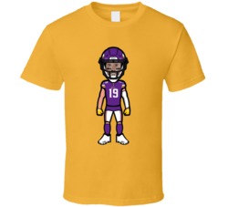 Adam Thielen Minnesota Football Cartoon T Shirt