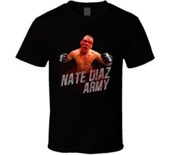 Nate Diaz Army Blood Mma T Shirt Nate Diaz Army Blood Mma T Shirt