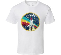 Vintage Colours Nasa Logo T Shirt Vintage Colours Nasa Logo T Shirt
