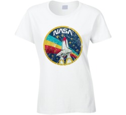 Vintage Colours Nasa Logo T Shirt Vintage Colours Nasa Logo T Shirt