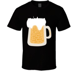 Washington Dc Neighborhoods Beer Typography T Shirt Washington Dc Neighborhoods Beer Typography T Shirt