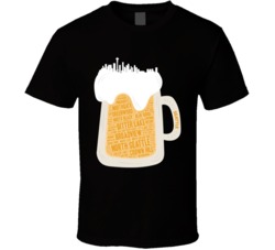 Seattle Washington Neighborhoods Beer Typography T Shirt Seattle Washington Neighborhoods Beer Typography T Shirt