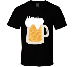 San Diego Neighborhoods Beer Typography T Shirt San Diego Neighborhoods Beer Typography T Shirt