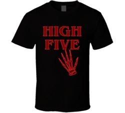 High Five Halloween Skeleton T Shirt High Five Halloween Skeleton T Shirt