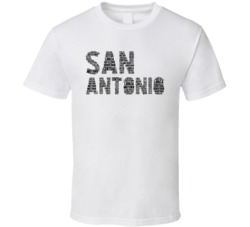 San Antonio Neighborhoods Typography City T Shirt San Antonio Neighborhoods Typography City T Shirt