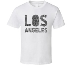 Los Angeles Neighborhoods Typography City T Shirt Los Angeles Neighborhoods Typography City T Shirt