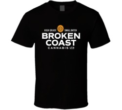Broken Coast Cannabis Weed Company Logo T Shirt Broken Coast Cannabis Weed Company Logo T Shirt