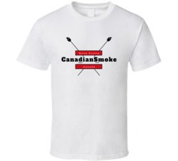 Canadian Smoke Marijuana Cannabis Weed Company Logo T Shirt