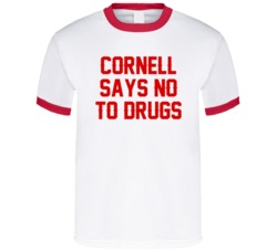 Cornell Says No To Drugs Ring T Shirt Cornell Says No To Drugs Ring T Shirt