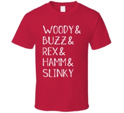 Toy Story Characters T Shirt Toy Story Characters T Shirt