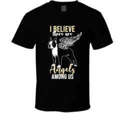 I Believe There Are Angels Among Us Boston Terrier Angel Puppy Animal I Believe There Are Angels Among Us Boston Terrier Angel Puppy Animal