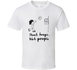 Shoot Hoops Not People Cute Cartoon T Shirt Shoot Hoops Not People Cute Cartoon T Shirt