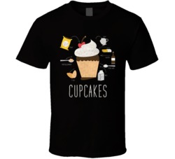 Cupcake Recipe America Favorite Food T Shirt Cupcake Recipe America Favorite Food T Shirt