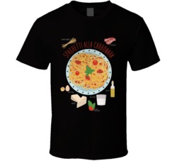 Spaghetti Alla Carbonara Recipe America Favorite Food T Shirt Spaghetti Alla Carbonara Recipe America Favorite Food T Shirt