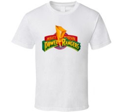 Mighty Morphin Power Rangers 90s Tv Show Action T Shirt