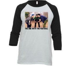 Friends The One With The Football Episode Retro Tv Show Fan Raglan T S Friends The One With The Football Episode Retro Tv Show Fan Raglan T S