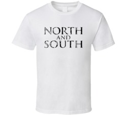 North And South Retro 80s Tv Show Logo Fan T Shirt North And South Retro 80s Tv Show Logo Fan T Shirt