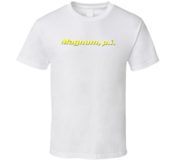 Magnum Pi Retro 80s Tv Show Logo Fan T Shirt Magnum Pi Retro 80s Tv Show Logo Fan T Shirt