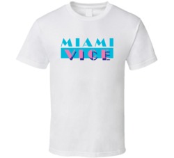 Miami Vice Retro 80s Tv Show Logo Fan T Shirt Miami Vice Retro 80s Tv Show Logo Fan T Shirt