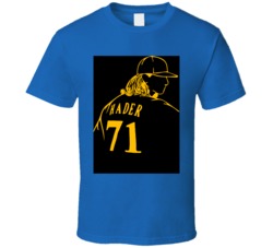 Josh Hader 71 Baseball Line Drawing T Shirt