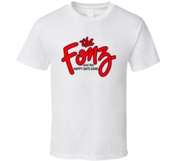 The Fonz And The Happy Days Gang Retro 80s Tv Show Logo Fan T Shirt The Fonz And The Happy Days Gang Retro 80s Tv Show Logo Fan T Shirt