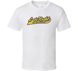 Late Night With David Letterman Retro 80s Tv Show Logo Fan T Shirt