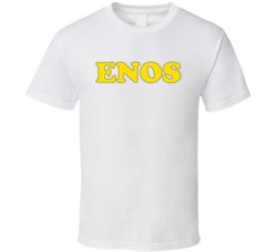 Enos Retro 80s Tv Show Logo Fan T Shirt Enos Retro 80s Tv Show Logo Fan T Shirt