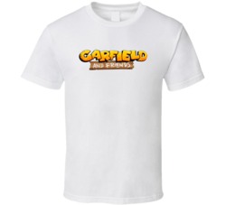Garfield And Friends Retro 80s Tv Show Logo Fan T Shirt Garfield And Friends Retro 80s Tv Show Logo Fan T Shirt
