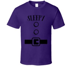 Sleepy Seven Dwarfs Snow White Halloween Costume T Shirt Sleepy Seven Dwarfs Snow White Halloween Costume T Shirt
