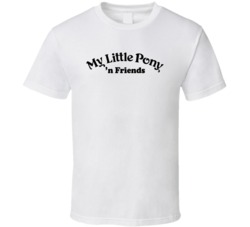 My Little Pony N Friends Retro 80s Tv Show Logo Fan T Shirt My Little Pony N Friends Retro 80s Tv Show Logo Fan T Shirt