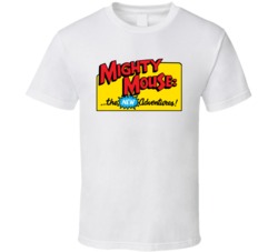 Mighty Mouse The New Adventures Retro 80s Tv Show Logo Fan T Shirt Mighty Mouse The New Adventures Retro 80s Tv Show Logo Fan T Shirt