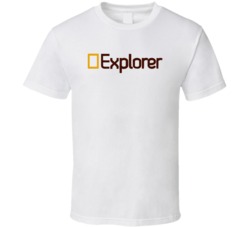 National Geographic Explorer Retro 80s Tv Show Logo Fan T Shirt National Geographic Explorer Retro 80s Tv Show Logo Fan T Shirt