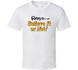 Ripley's Believe It Or Not Retro 80s Tv Show Logo Fan T Shirt Ripley's Believe It Or Not Retro 80s Tv Show Logo Fan T Shirt