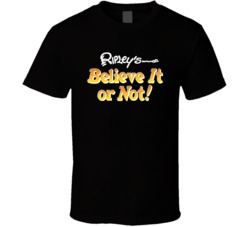 Ripley's Believe It Or Not Retro 80s Tv Show Logo Fan Cool T Shir