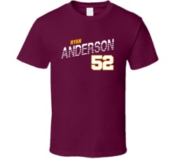 Ryan Anderson 52 Favorite Player Washington Football Fan T Shirt Ryan Anderson 52 Favorite Player Washington Football Fan T Shirt