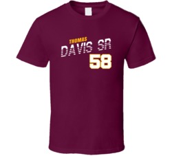 Thomas Davis Sr 58 Favorite Player Washington Football Fan T Shirt Thomas Davis Sr 58 Favorite Player Washington Football Fan T Shirt